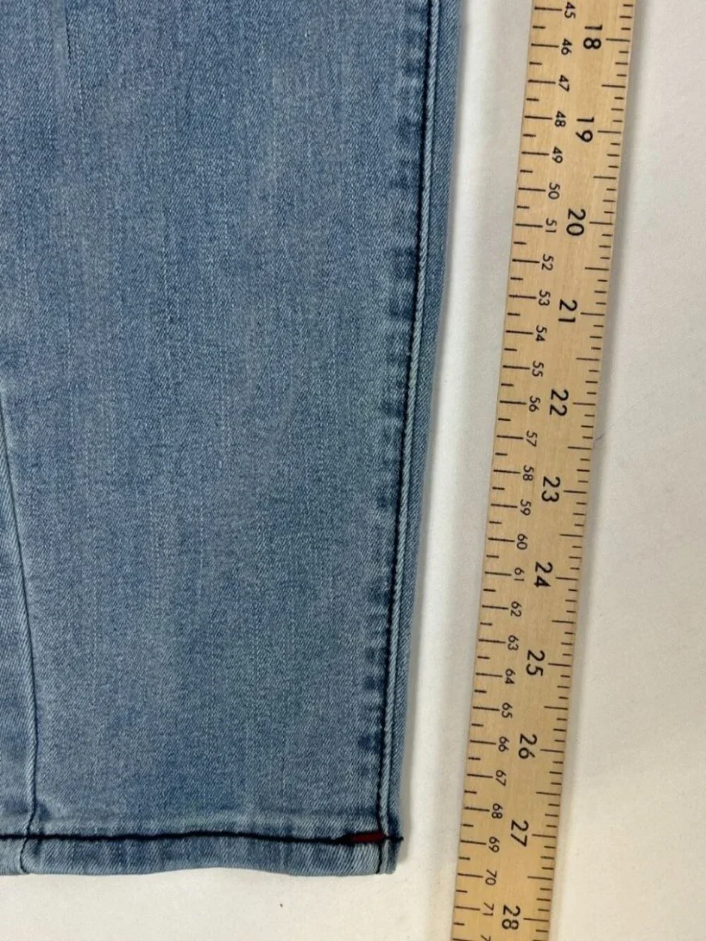 True Religion Womens Halle High Rise Super Skinny Jeans Light Wash Size 33 - Picture 8 of 10